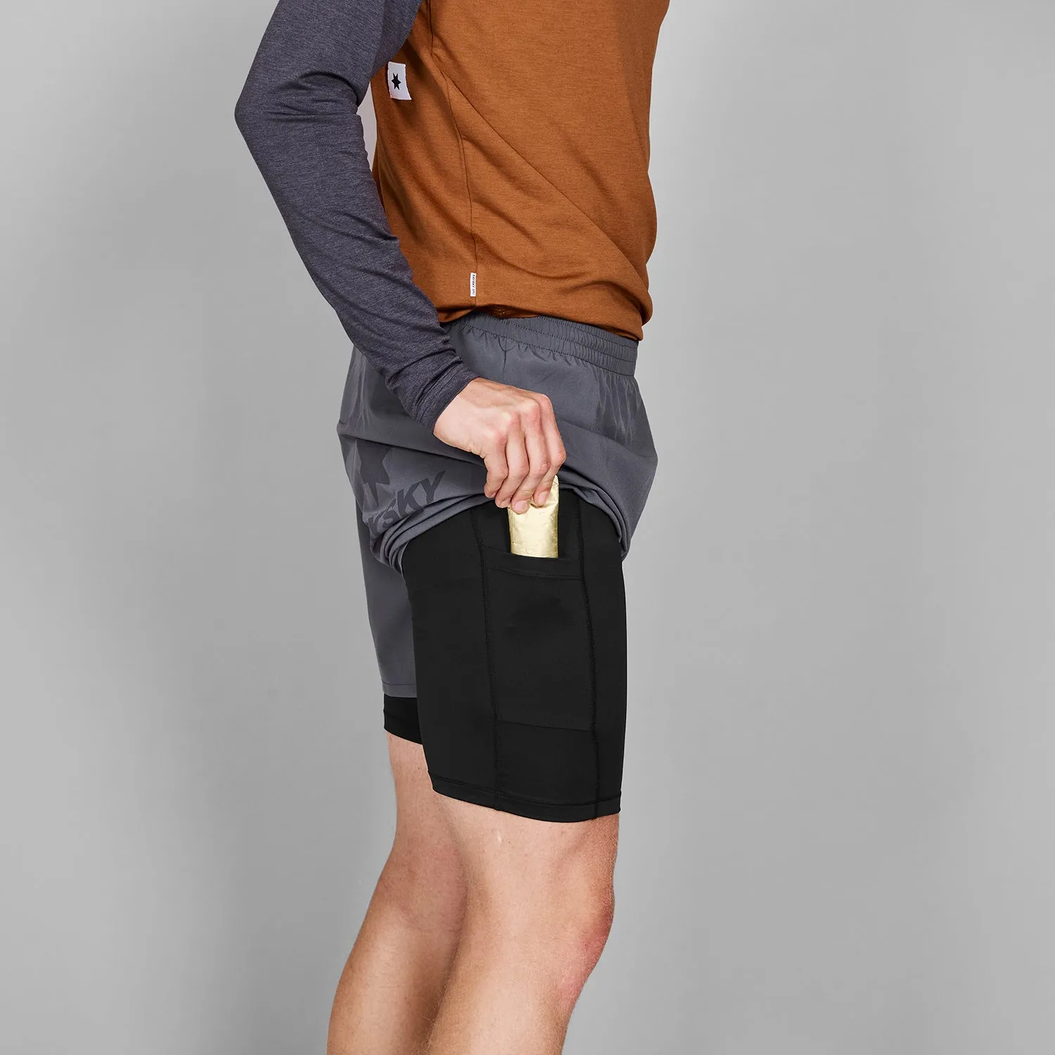 2 in 1 Pace Shorts 5''