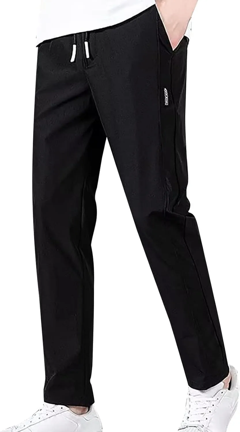 2023 Mens Cargo Mens Joggers Cargo Pants Fashion Casual Sweatpants Work Pants Drawstring Loose Trousers with Pockets