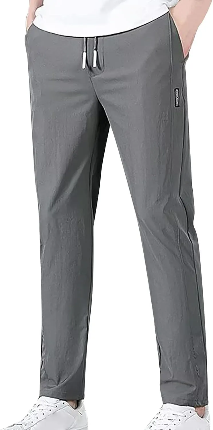 2023 Mens Cargo Mens Joggers Cargo Pants Fashion Casual Sweatpants Work Pants Drawstring Loose Trousers with Pockets