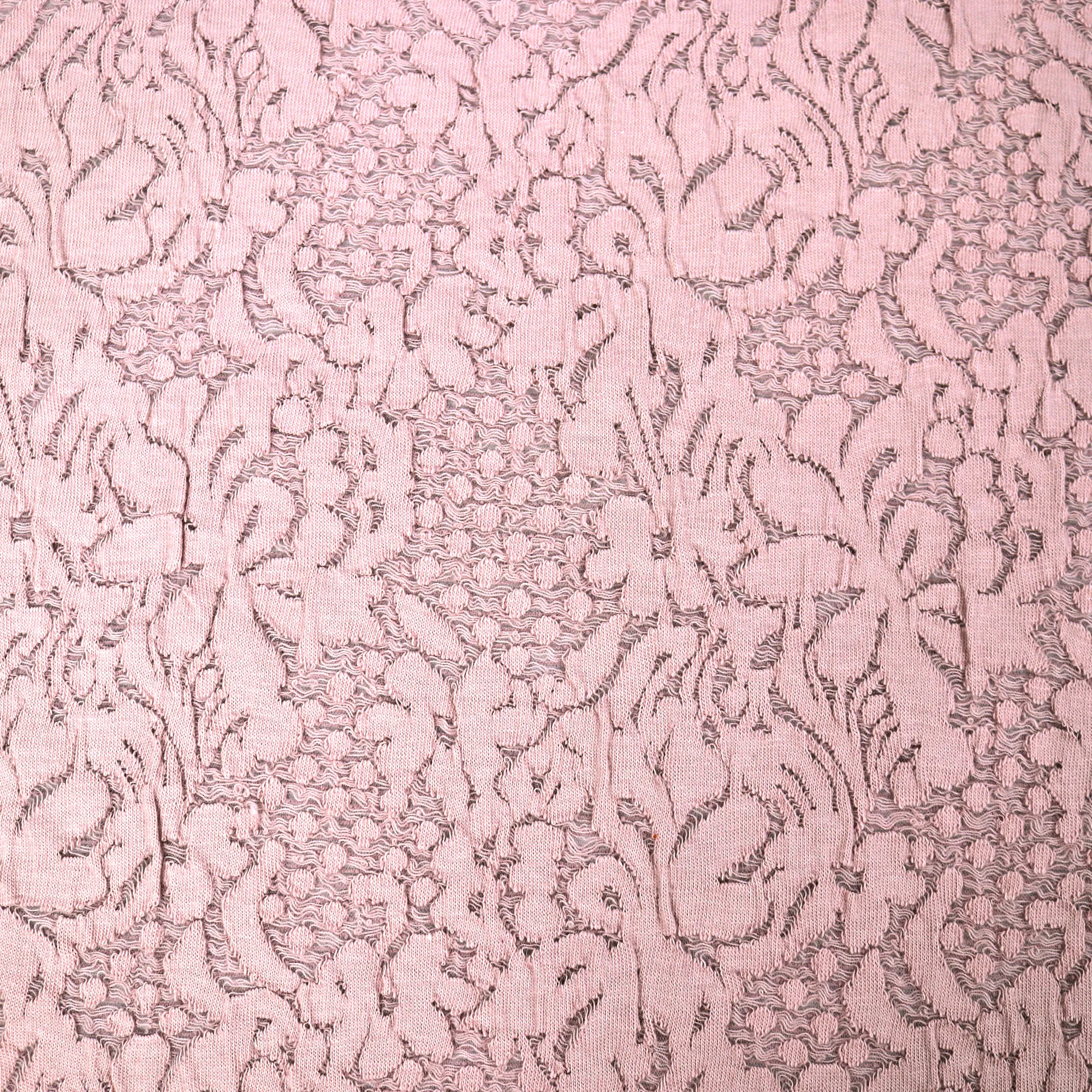 52/54" 5 Colors Floral Pattern Cotton/Poly Span Knit Jacquard Fabric by the Yard