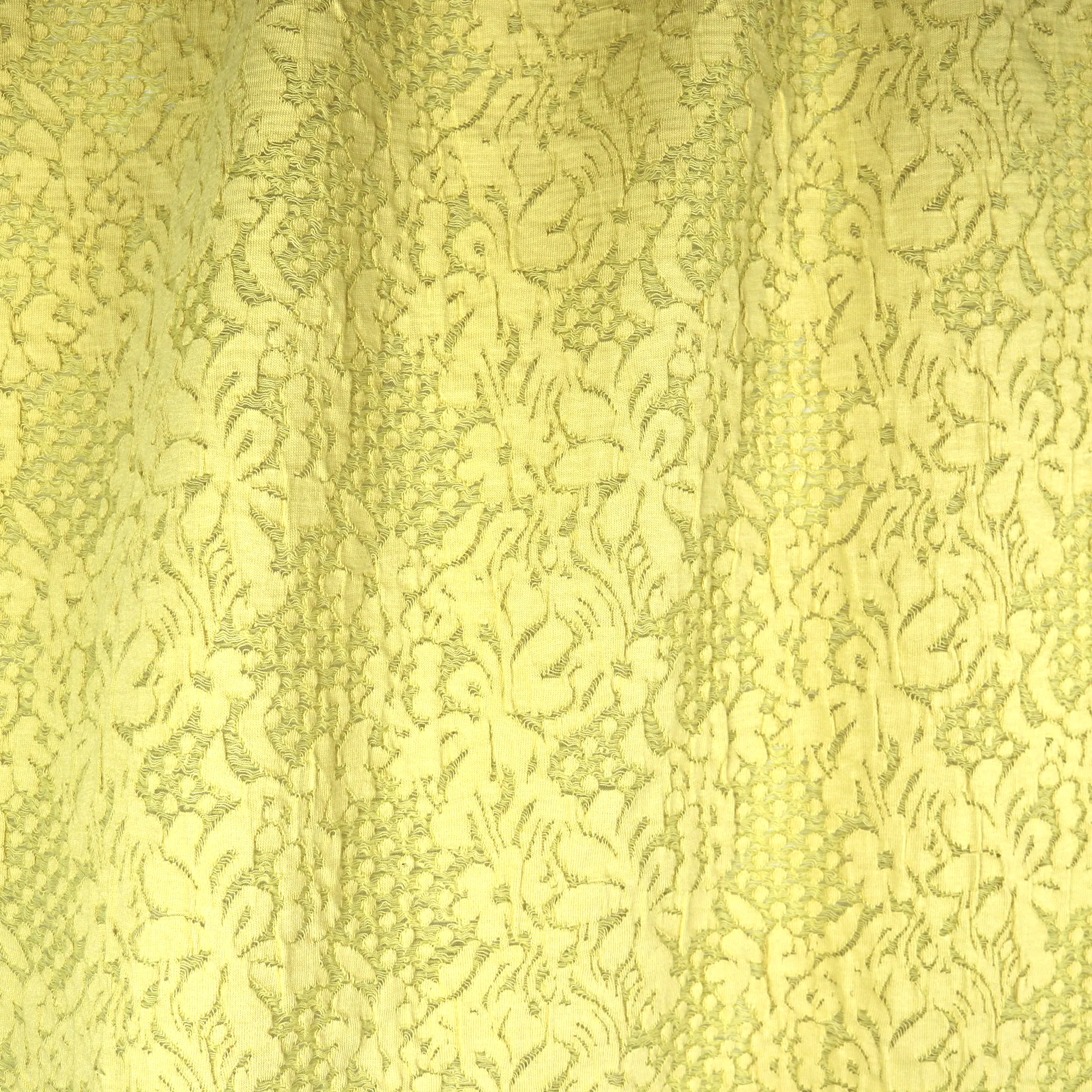 52/54" 5 Colors Floral Pattern Cotton/Poly Span Knit Jacquard Fabric by the Yard