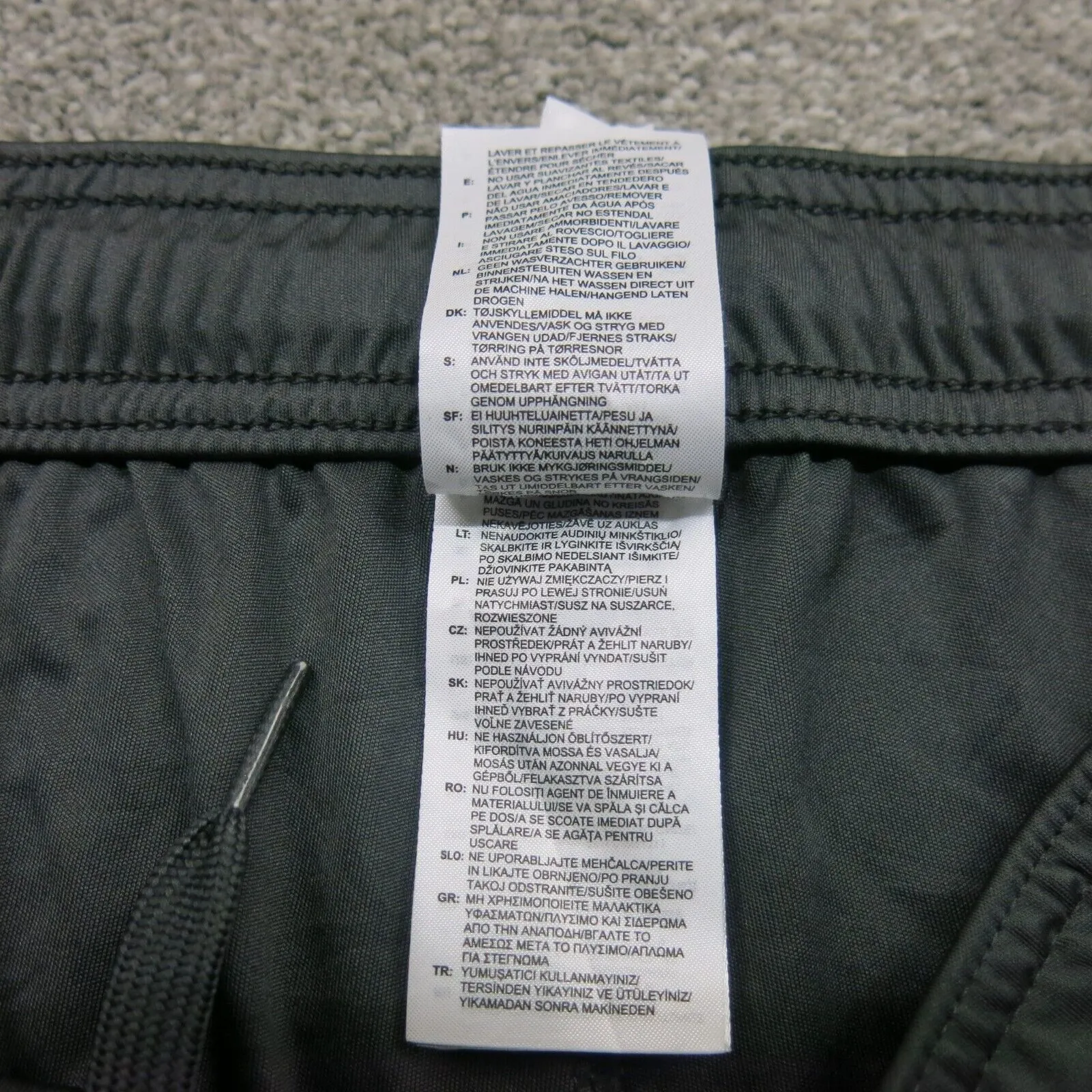 Adidas Athletics Shorts Girls Large Black 3 Striped Activewear Running Shorts