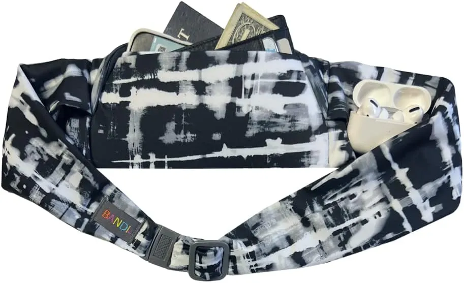 BANDI Plus Size Fanny Pack for Women - Travel-Ready Pocket Belt with Secure Hidden Money & Running Belt for Phone, Passport, Keys, & Medical Devices, Adjustable Fit, Comfortable (Metro)