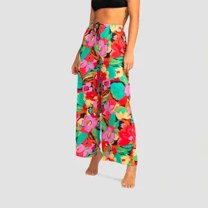 Billabong Beach Spirit Wide Leg Trousers Multi - Womens