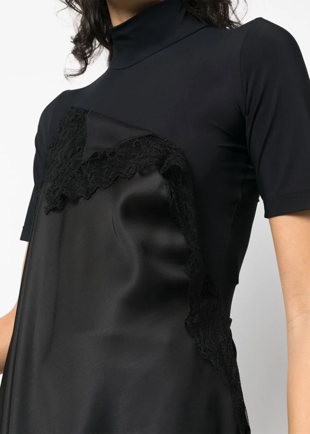 Black Asymmetric Blouse