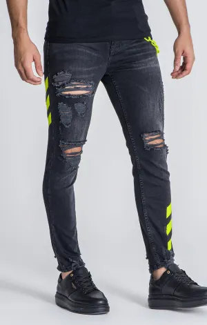 Black Cyber Jeans