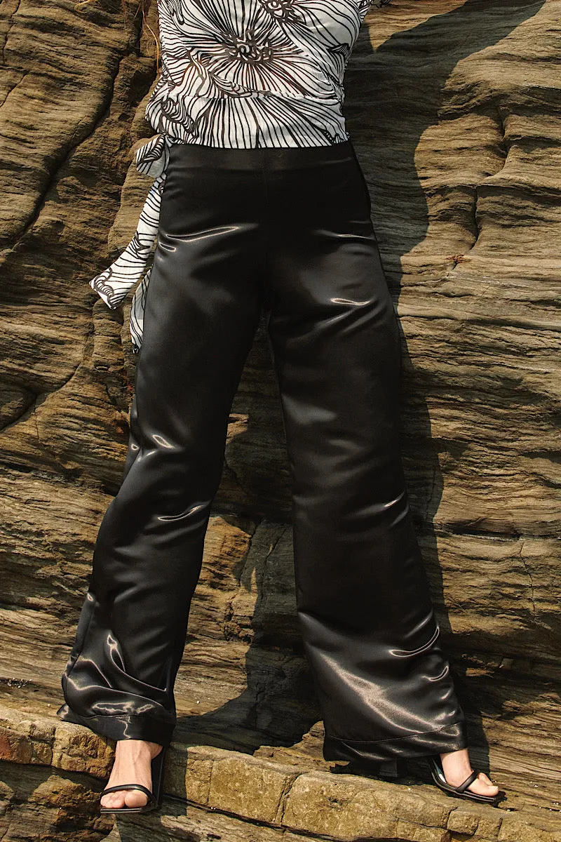 Black High Waisted Trousers