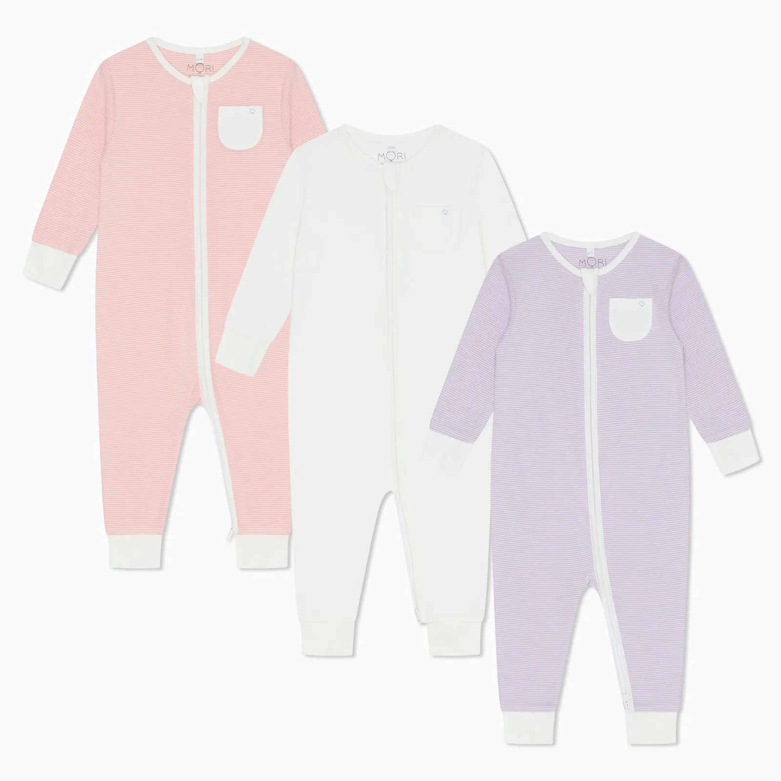 Clever Zip Baby Pajamas 3 Pack