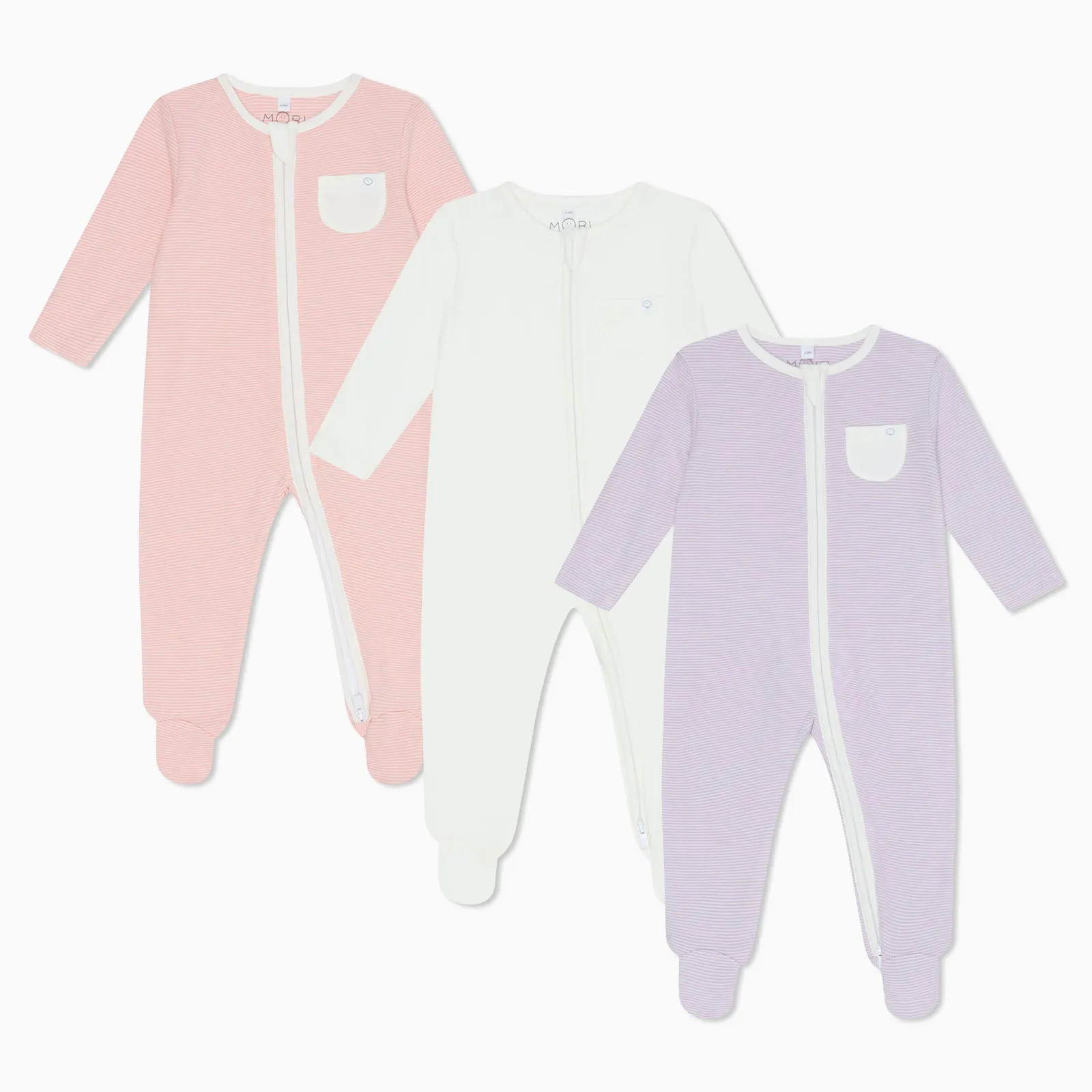 Clever Zip Baby Pajamas 3 Pack