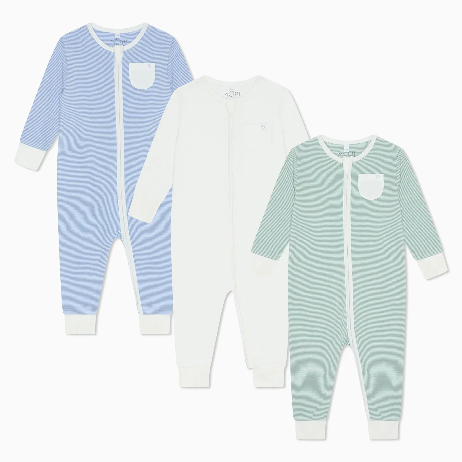 Clever Zip Baby Pajamas 3 Pack