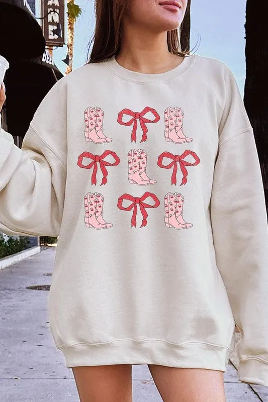 Croquette Cowgirl Valentine Graphic Sweatshirt