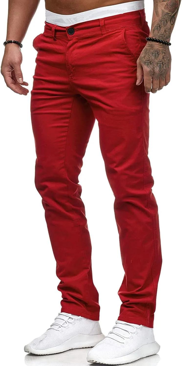 FZVYD Grey Slacks Men Mens Joggers Cargo Pants Fashion Casual Sweatpants Work Pants Drawstring Loose Trousers with Pockets