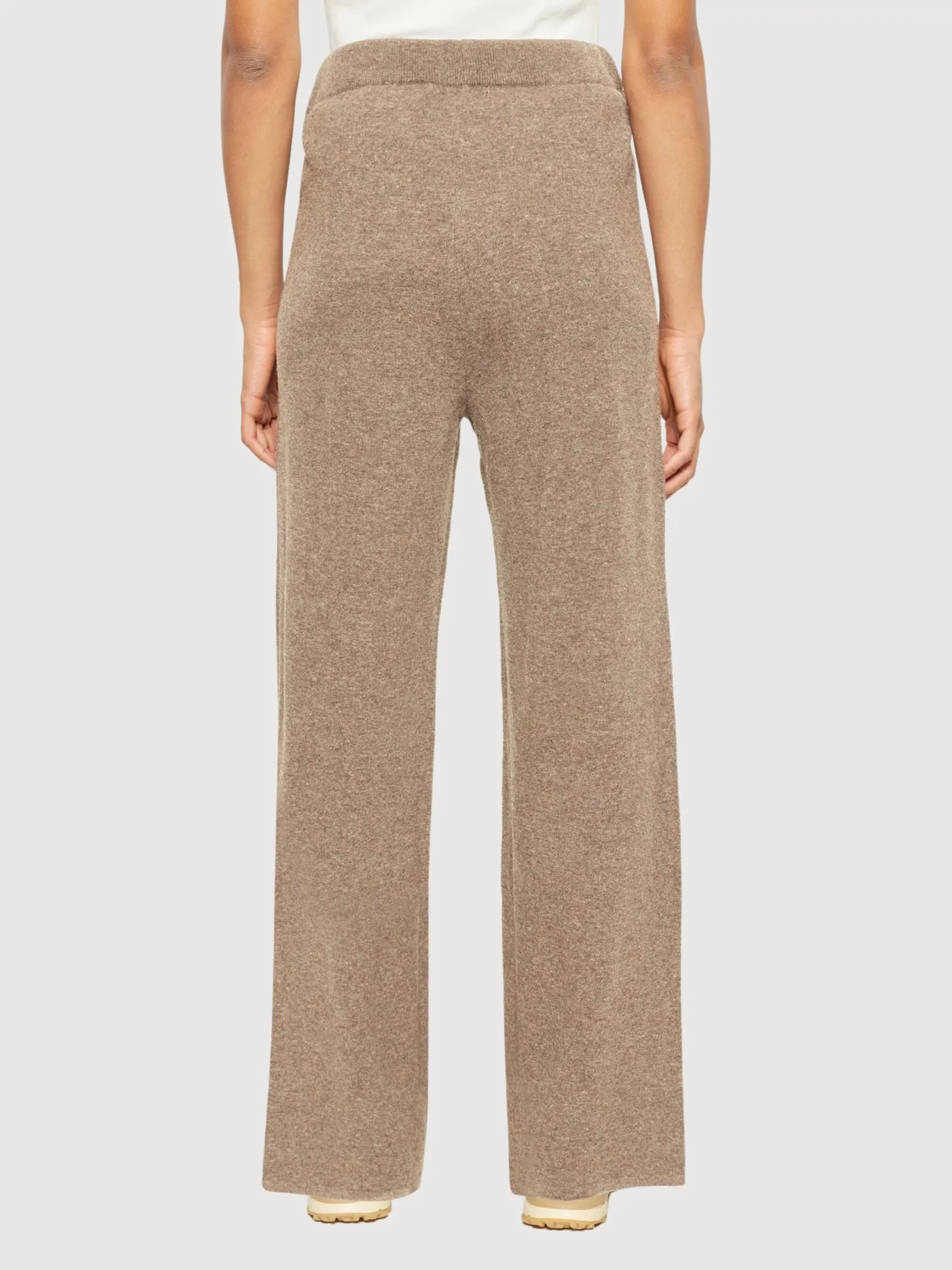 Knitted Trouser Posey Beige Woman | Knowledge Cotton Apparel