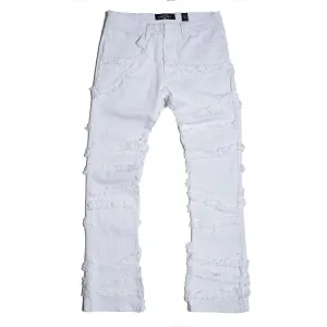 Leon Stacked Jeans - White - F1705