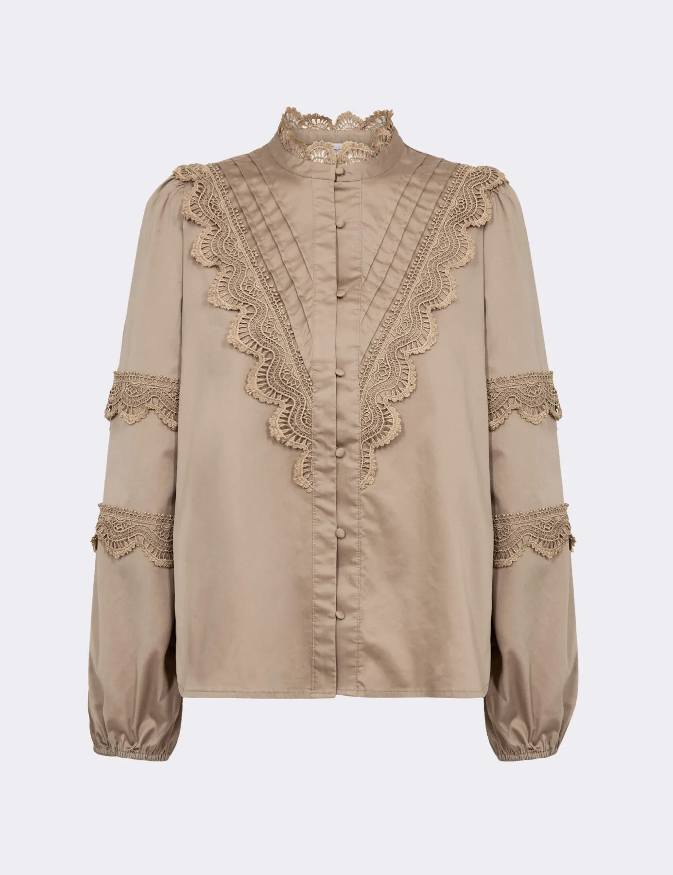 LR-ISLA SOLID 120 Shirt Dark Sand