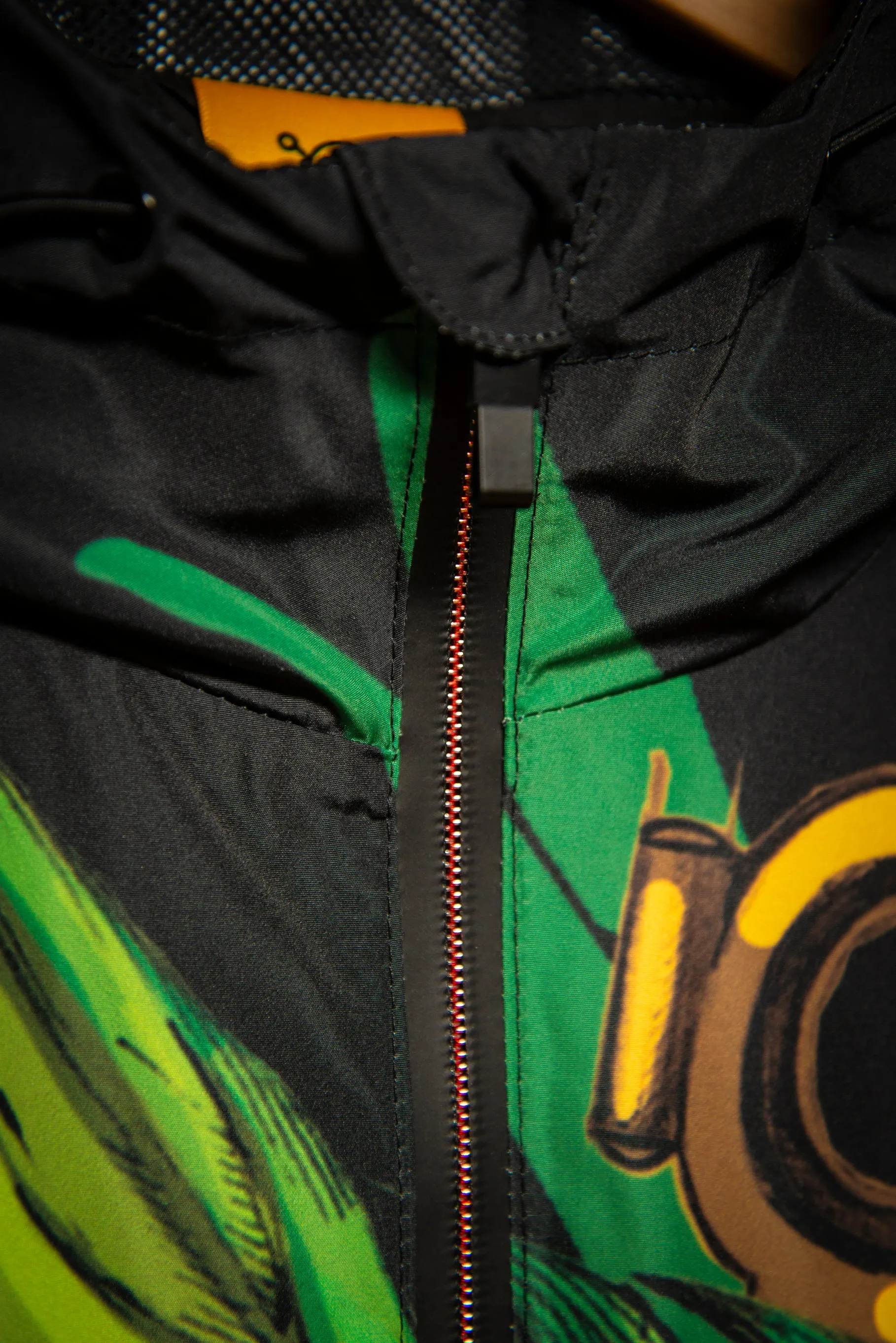 Mech Florale Burst Windbreaker Zipper Hoodie