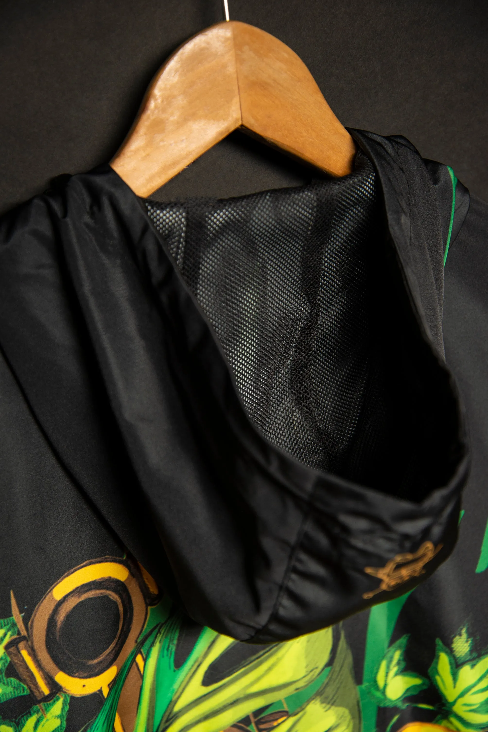 Mech Florale Burst Windbreaker Zipper Hoodie