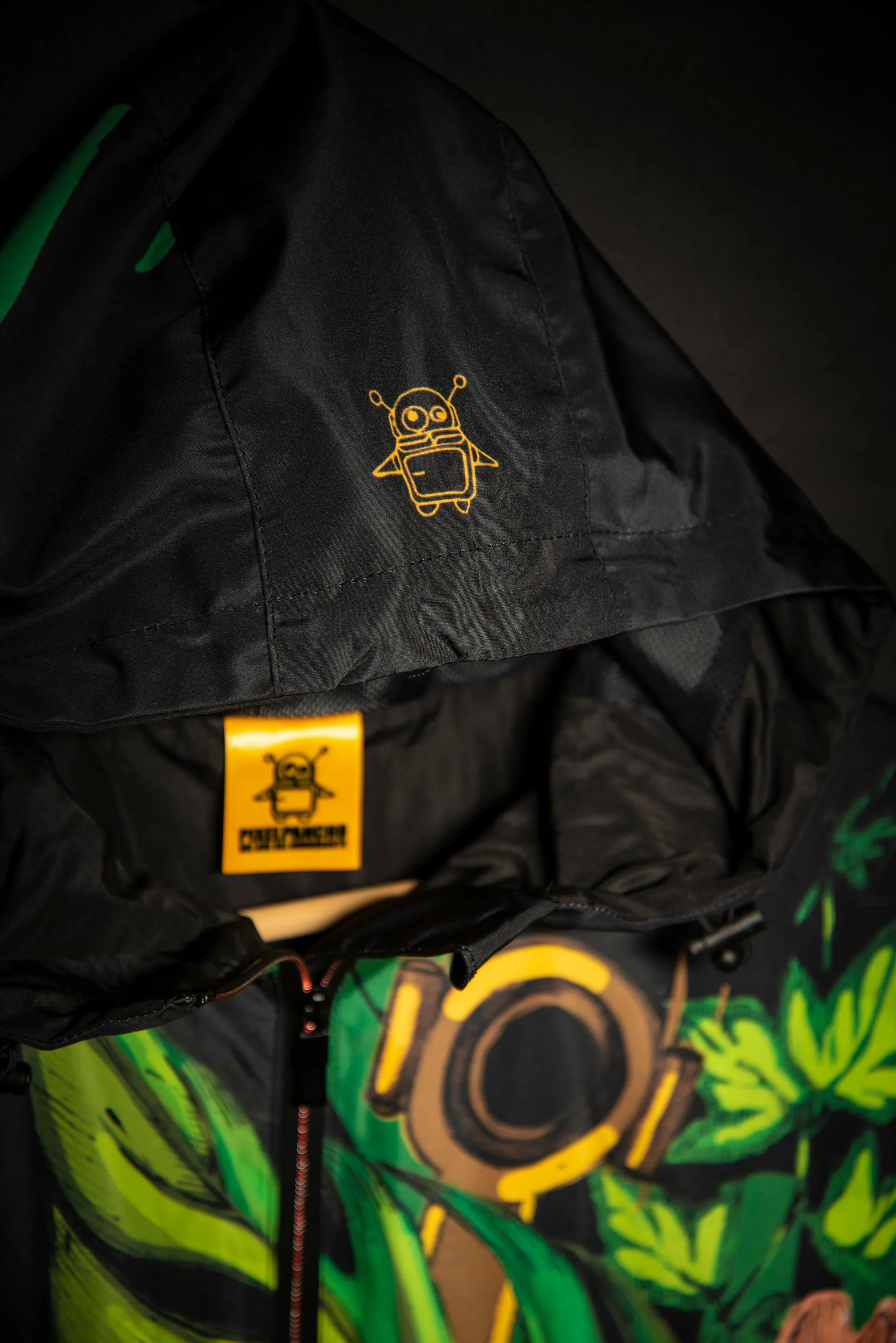 Mech Florale Burst Windbreaker Zipper Hoodie