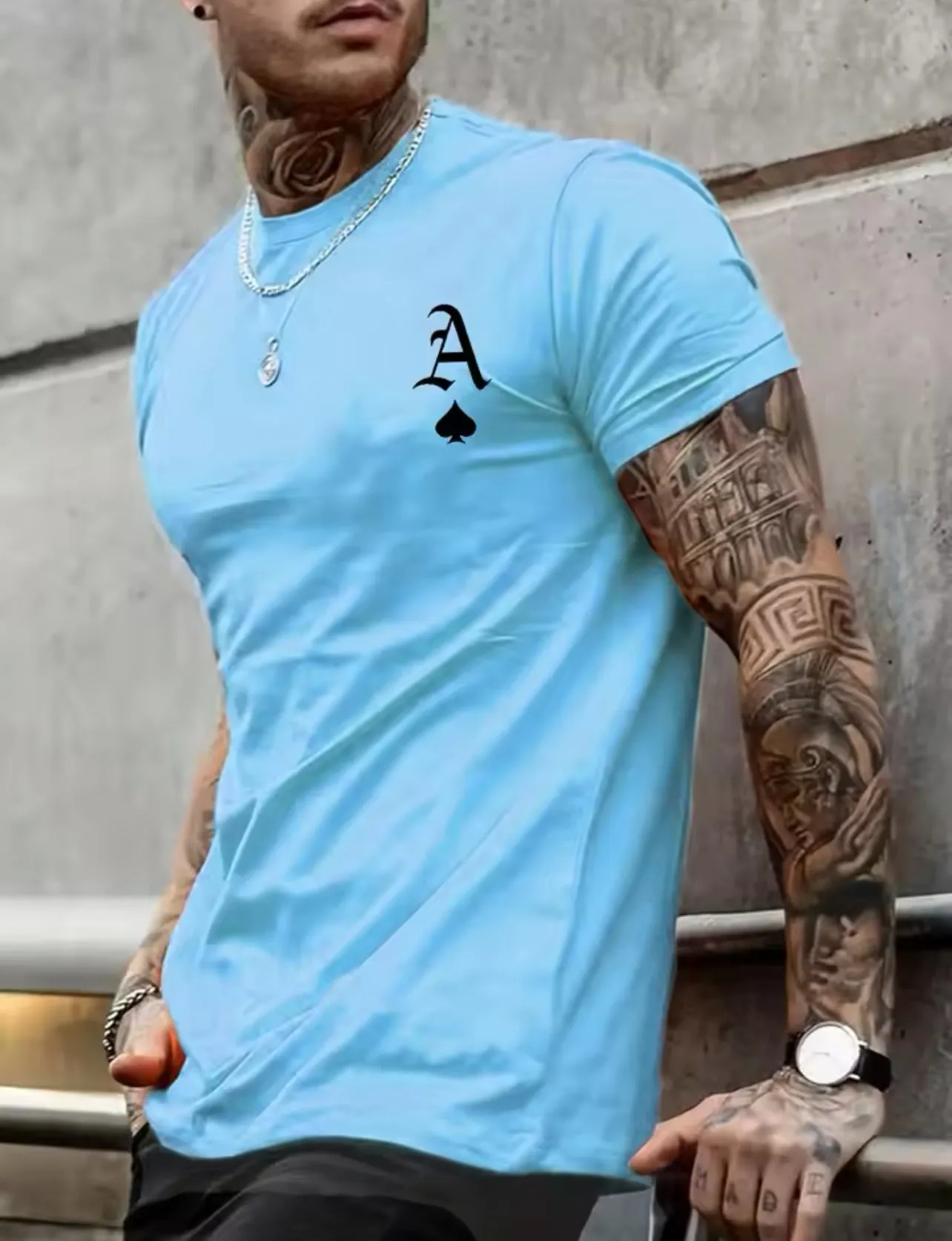 Men’s Casual As of Spades Crew Shirt