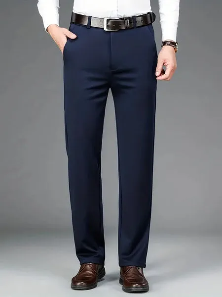 Men's Casual Stretch Cotton Trousers with a Comfortable Fit | Perfect for Casual Days