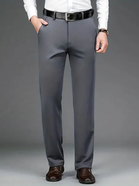 Men's Casual Stretch Cotton Trousers with a Comfortable Fit | Perfect for Casual Days