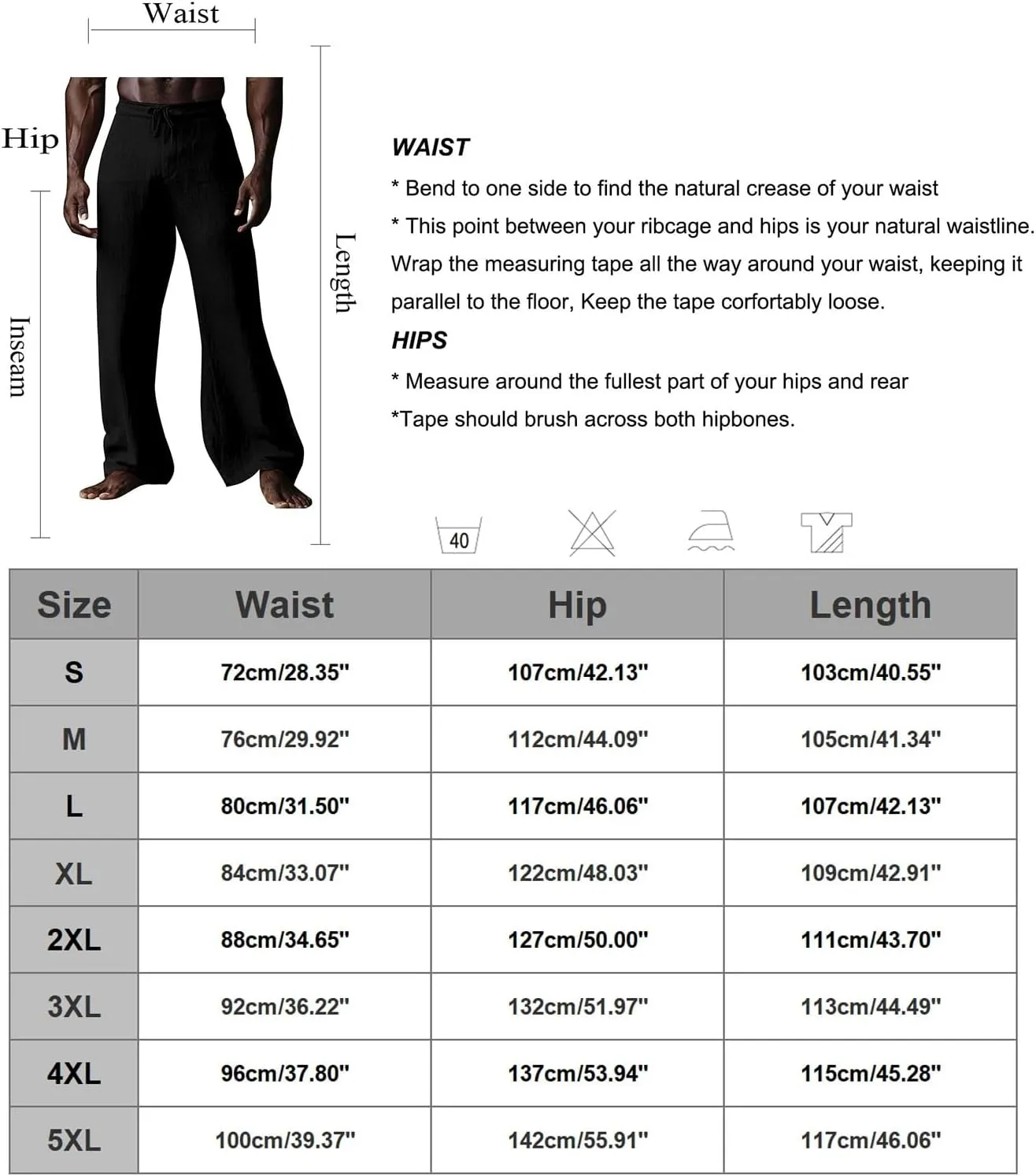 Mens Linen Pants Casual Drawstring Elastic Waist Yoga Pant Summer Lightweight Baggy Straight Leg Beach Loose Trousers