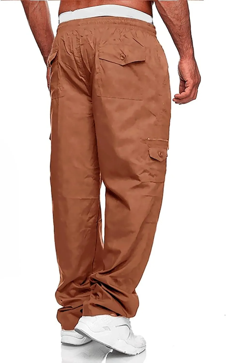 Mens Ski Pants Snow Pants For Men Overalls Drawstring Multi Pocket Casual Pants Hiking Pants Cotton Twill Pants