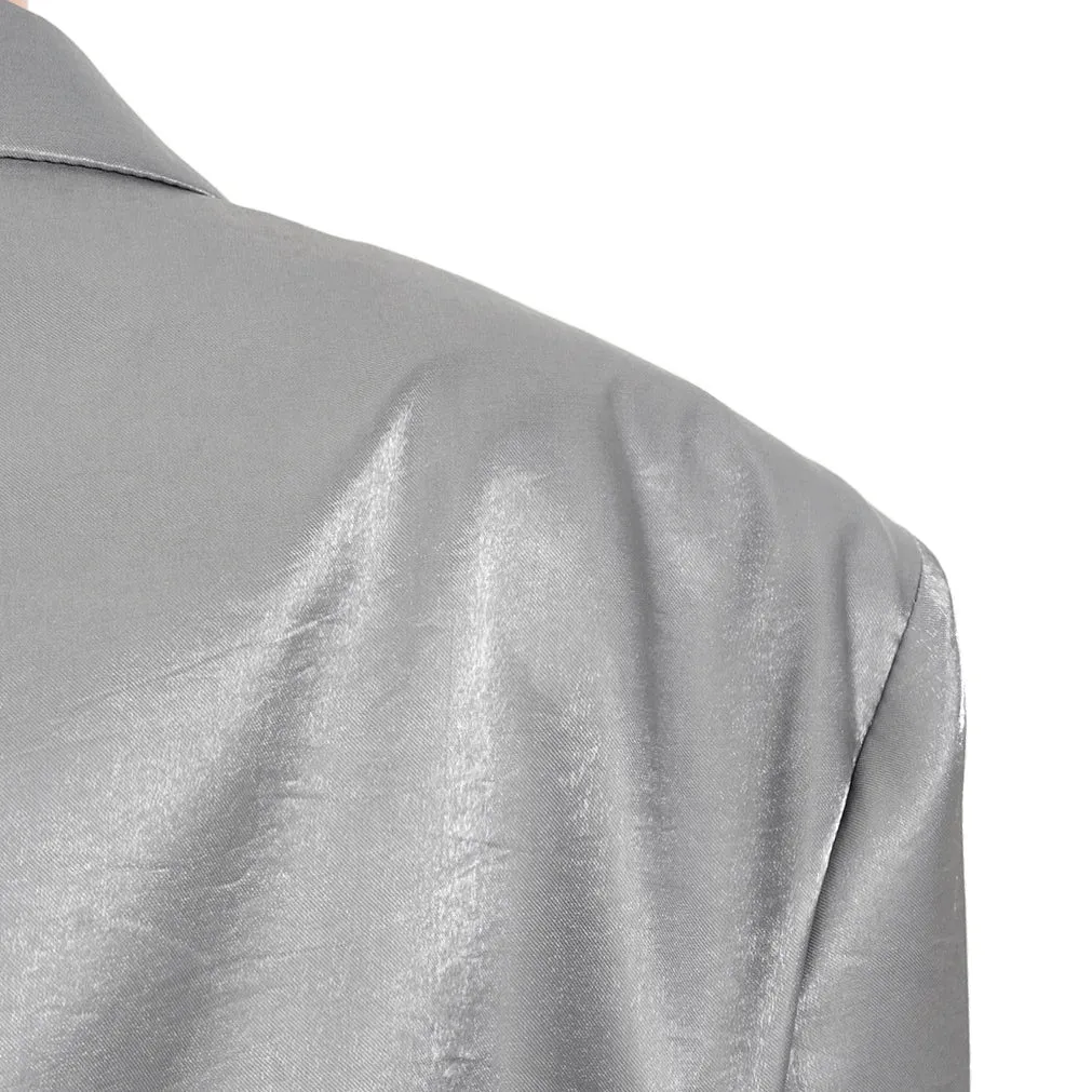 Pre Order:  Soft Sheen Belted Sleeves Blazer
