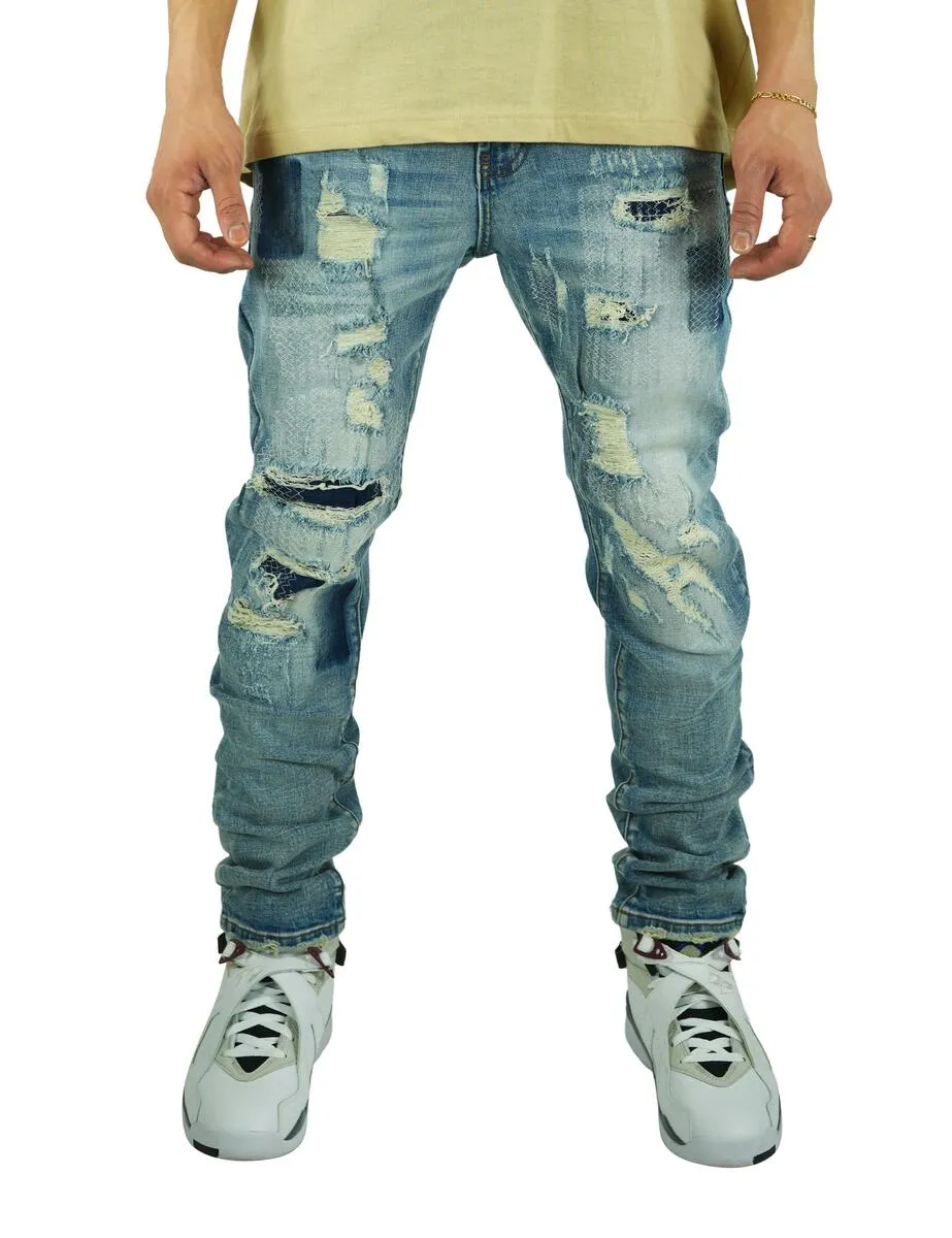 Preme Indigo Jeans-PR-WB-1013