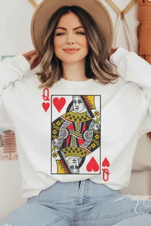 Queen of Hearts Sweatshirt - Curvy