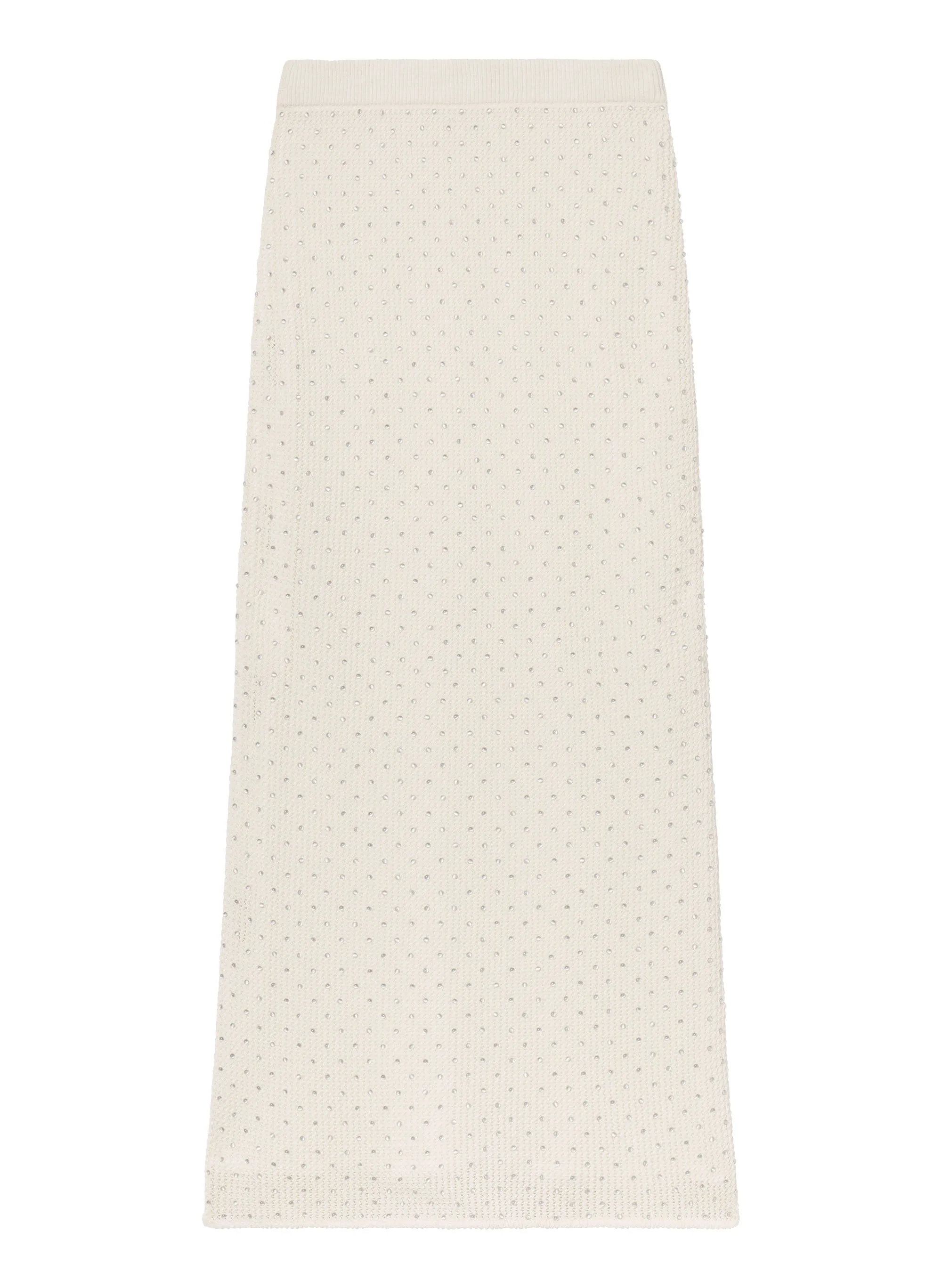 Rina Knit Embellished Midi Skirt