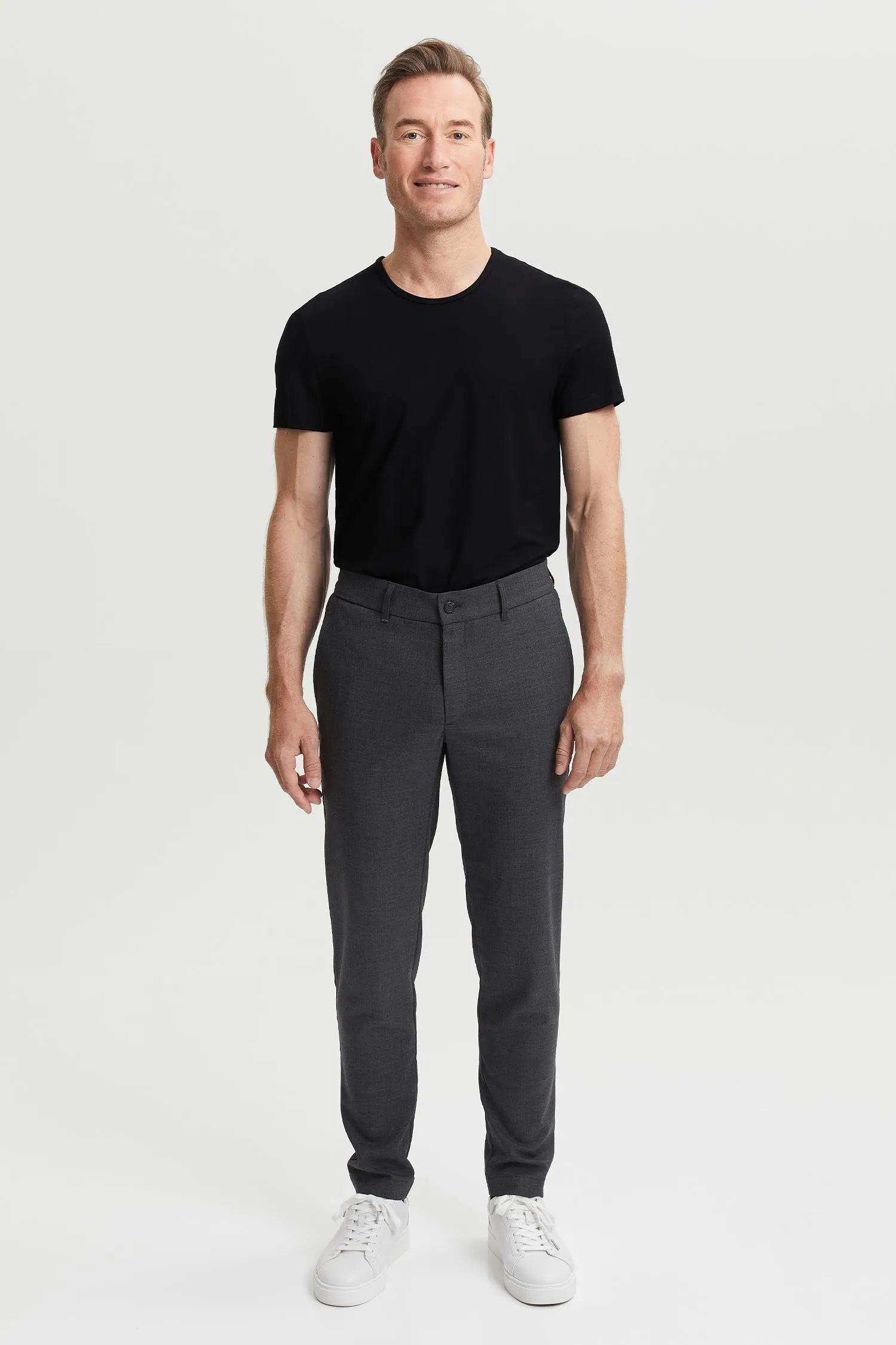 Seppo Wool Trousers Grey