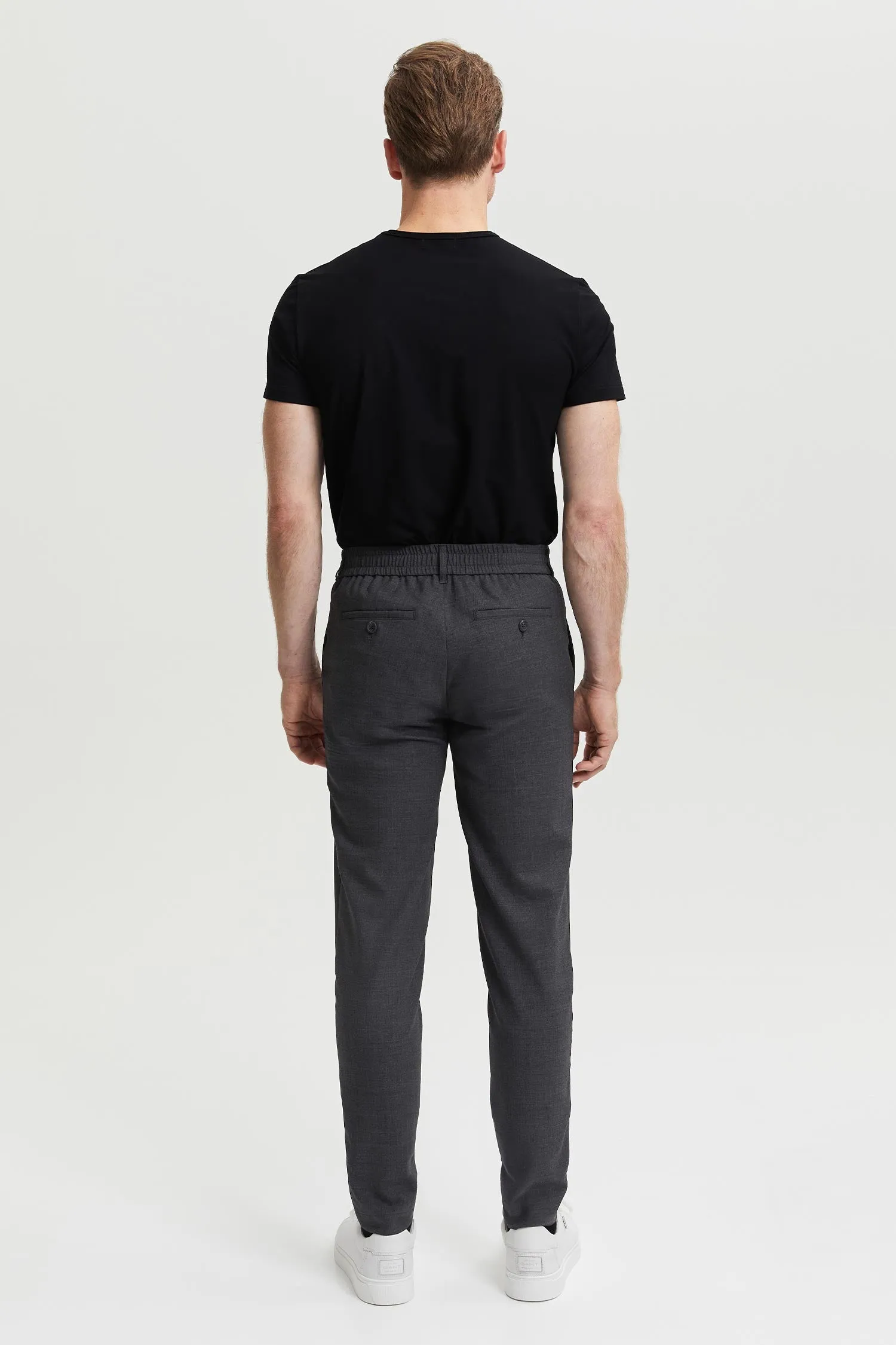 Seppo Wool Trousers Grey