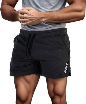 Shorts Men Slim Fit Flat Front Stretch Casual Short Shorts Outdoor Athletic Workout Running Comfy Activewear Pants