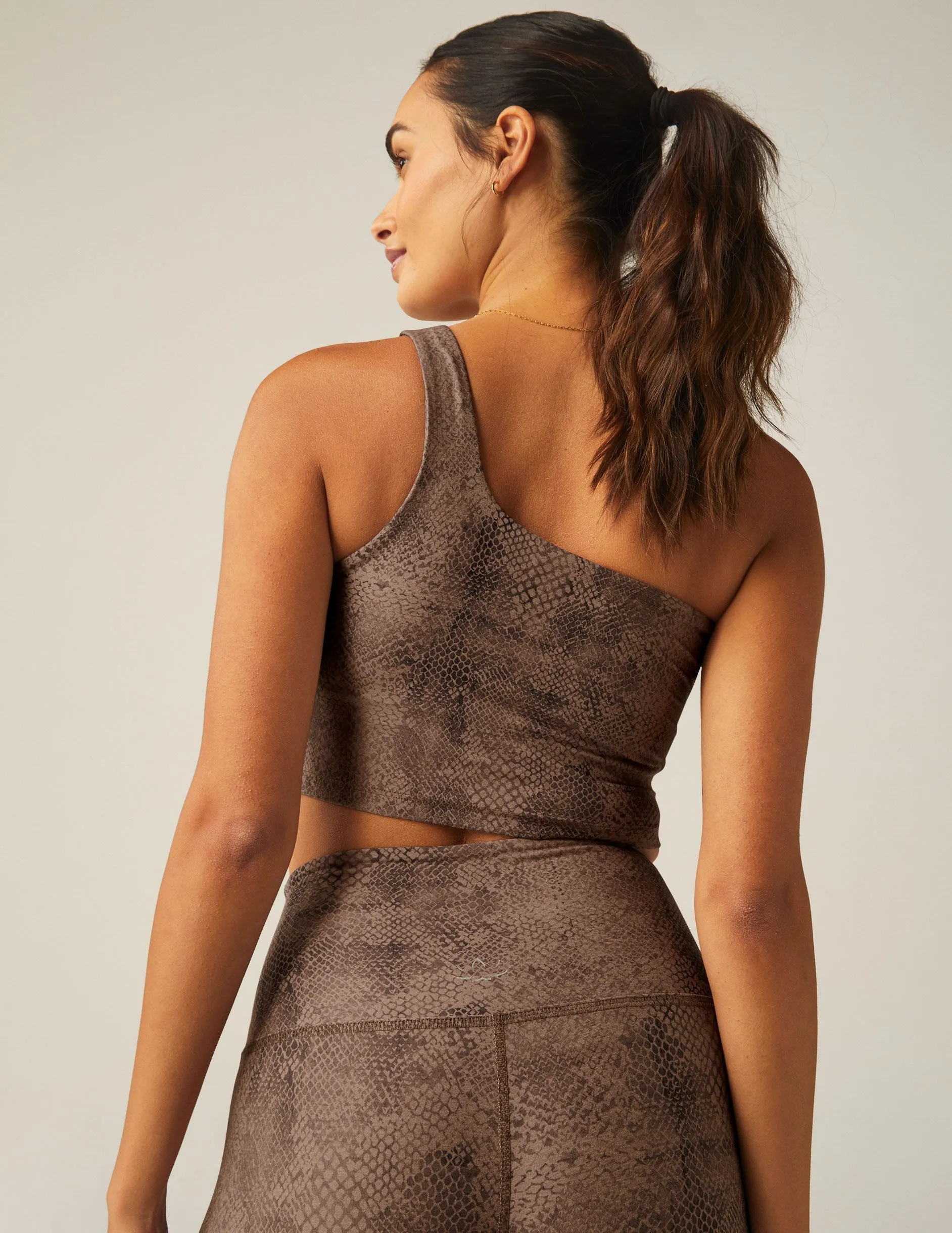 Softmark One Shoulder Crop Tank