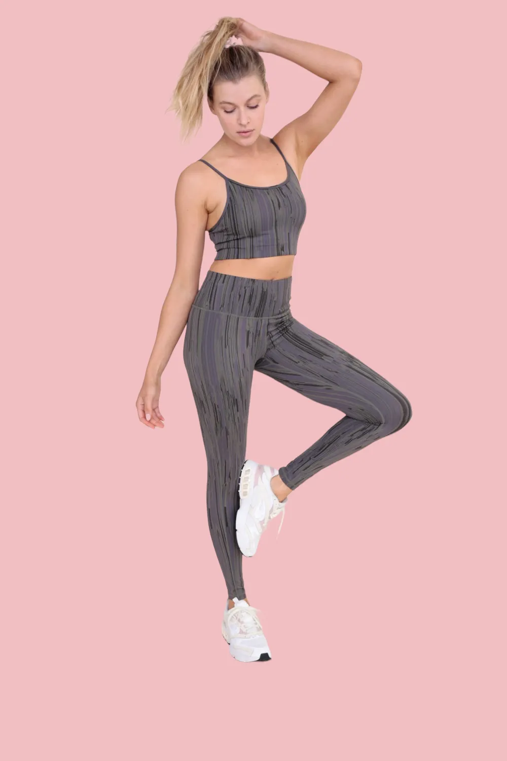 STRIPE HIGH WAIST LEGGINS