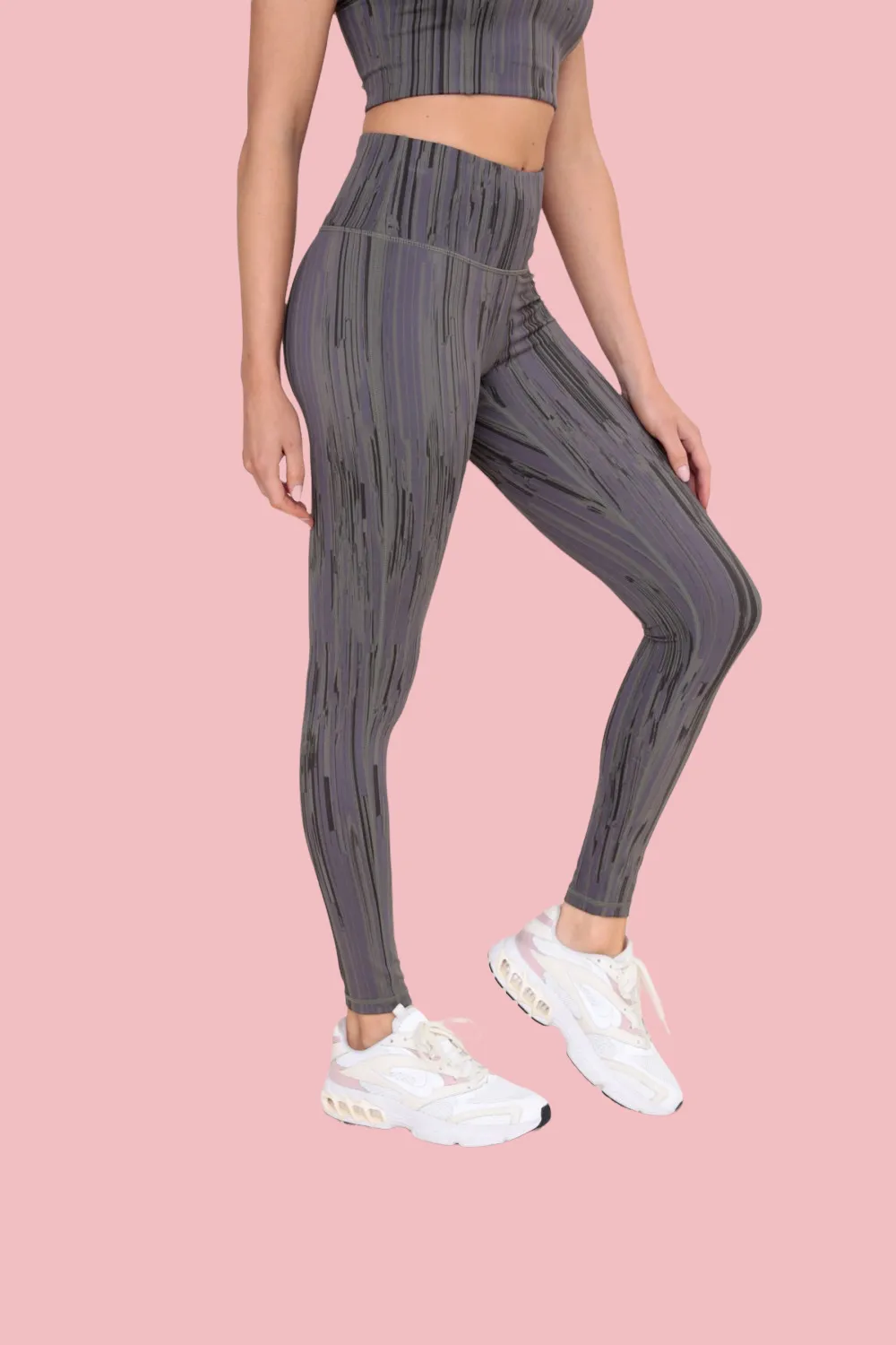 STRIPE HIGH WAIST LEGGINS