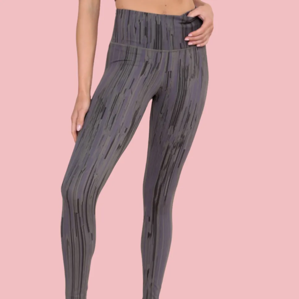 STRIPE HIGH WAIST LEGGINS