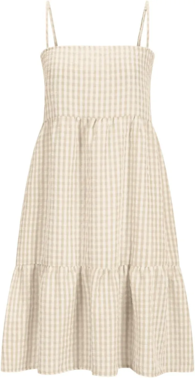 Summer Dresses for Women 2025 Casual Spaghetti Strap Ruffle Mini Dress Vacation Beach A Line Sundresses with Pockets