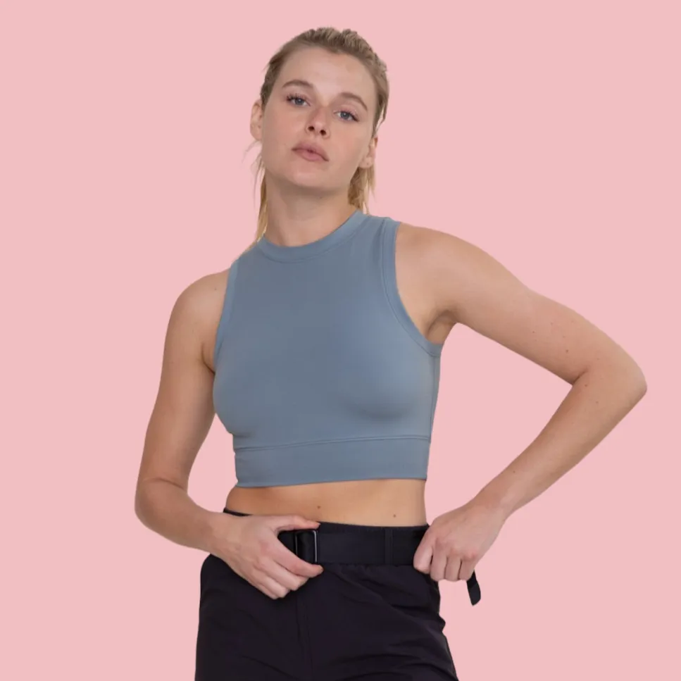 VENICE CROPPED RACER TOP