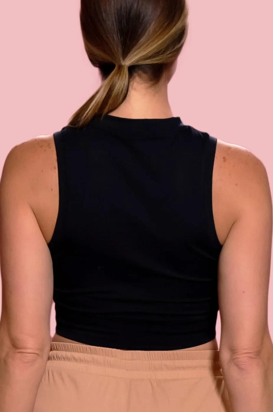 VENICE CROPPED RACER TOP