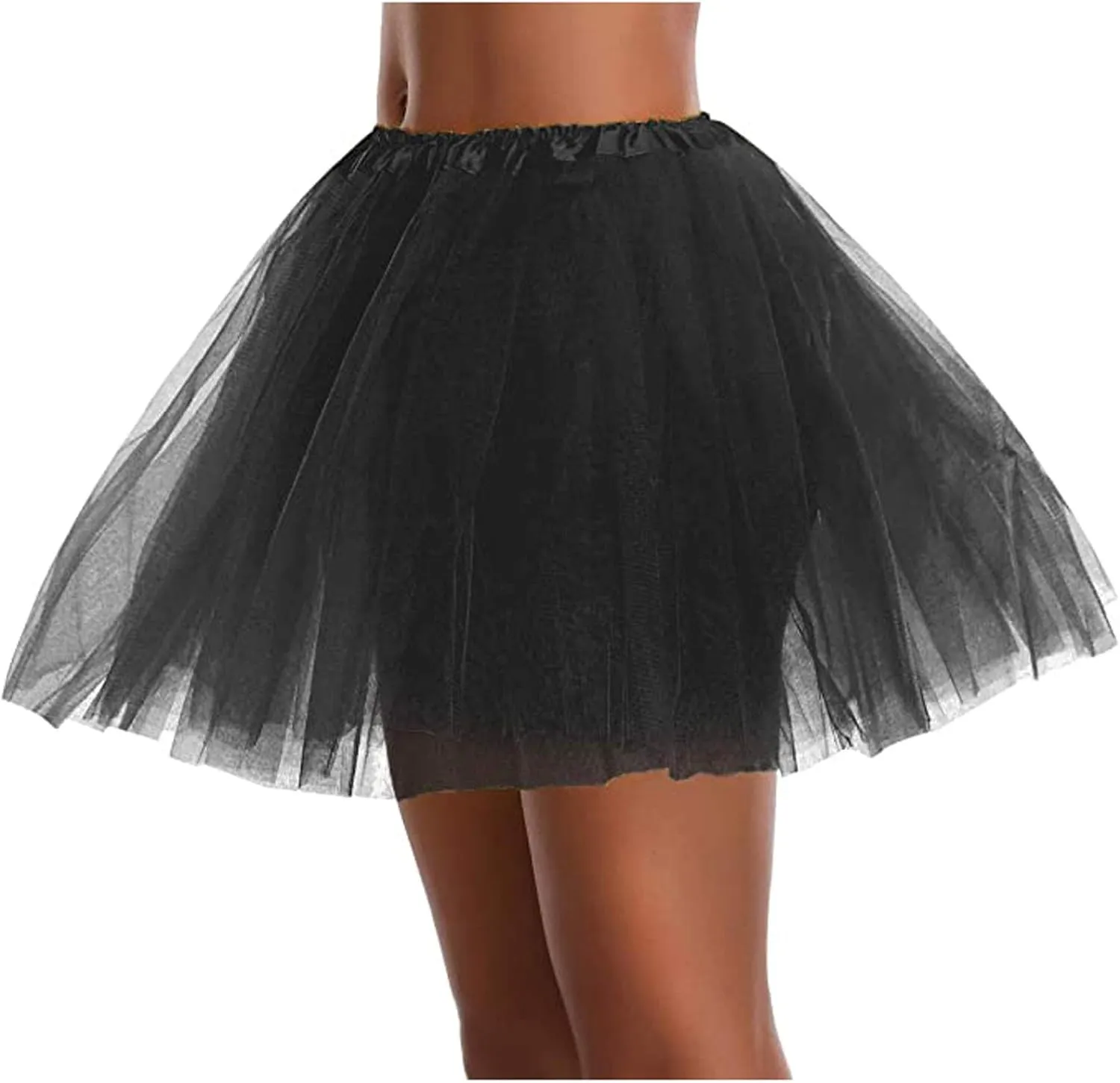 Women Skirt Summer Tutu Tulle Skirt Womens Pleated Short Skirt Adult Tutu Dancing Skirt Ruffle Midi Skirt with